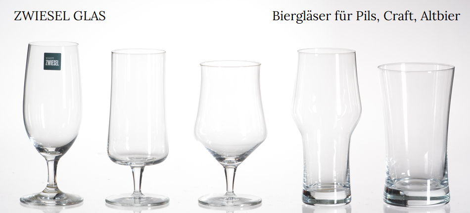 Biergl�ser f�r Pils, Craft, Altbier
